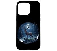 Forêt de Cerfs Nocturnes Chasseur Buck Cerf Chasse Bois de Chasse Coque pour iPhone 15 Pro Max