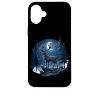 Forêt de Cerfs Nocturnes Chasseur Buck Cerf Chasse Bois de Chasse Coque pour iPhone 16 Plus