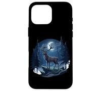 Forêt de Cerfs Nocturnes Chasseur Buck Cerf Chasse Bois de Chasse Coque pour iPhone 16 Pro Max