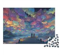 Forêt de Champignons Fantaisie Bundle Puzzle 1000 Pièces, Papier Épais, Enfants 8-12 & Adultes, Décoration Murale Maison, Cadeau Nouvel an, Défi Cérébral 52x38cm/1000pcs