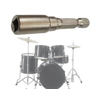 Foret de perçage de réglage de tambour, clé de batterie de tension avec tête magnétique - Outil de quincaillerie de percussion, accessoires de tambour pour perceuses manuelles, tournevis