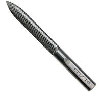 STIX Fraise carbure 10x110 mm pour réparation de pneus | Fraise en carbure pour préparer le canal de perforation avant l'insertion de champignons de réparation.
