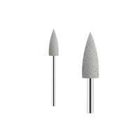 Foret de polissage des ongles en Silicone, 10 pièces/ensemble, élimination peaux mortes fines, prétraitement, tête meulage caoutchouc Pour Polissage Ébarbage(White)