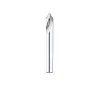 Foret de positionnement en carbure D18-D20, 1 pièce, 60, 90, 120 degrés, CNC, chanfreinage, guide de perçage, foret de positionnement en acier au tungstène(Coated 60 Degree,D3x50L)