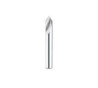 Foret de positionnement en carbure D18-D20, 1 pièce, 60, 90, 120 degrés, CNC, chanfreinage, guide de perçage, foret de positionnement en acier au tungstène(Coated 60 Degree,D6x100L)