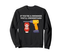 Foret de rattrapage de Natation Humour d'entraînement du Nageur Sweatshirt