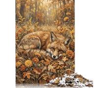Forêt de Renards d'automne Puzzle en Bois 1000 Pièces, Jeu Familial