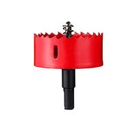 Foret de scie cloche en acier HSS, diamètre 85-105 mm, scies cloches bimétalliques robustes, coupe de dents for percer le bois et le métal fin(Diameter 100mm)