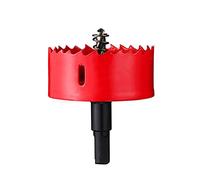 Foret de scie cloche en acier HSS, diamètre 85-105 mm, scies cloches bimétalliques robustes, coupe de dents for percer le bois et le métal fin(Diameter 90mm)