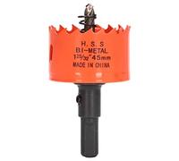 Foret de scie cloche en acier rapide de 32 mm de profondeur, dents tranchantes, élimination facile des copeaux pour le bois, le métal, les panneaux PVC et le plastique (1-25/32"(45mm))