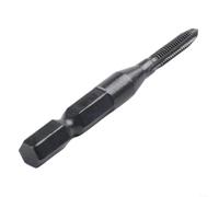 Foret de taraud à tige hexagonale HSS compatible avec les perceuses d'établi et manuelles, conçu pour tarauder le métal, le plastique et le bois avec retrait propre des copeaux (4 mm)