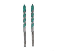 Foret dentelé à 4 bords 6 mm pour matériaux durs Utilisation sèche humide | Carbure haute dureté, taille de 6 mm, perçage du verre pour carrelage, métal, bois, fonctionnement sec ou humide