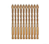 Foret dentelé à quatre lames, pour béton, carrelage, brique, maçonnerie avec pointes en carbure - Outils de perçage de qualité professionnelle (8 mm)