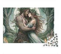 Forêt des Amants Celtes 1000 Pièces Puzzle Adulte Impression HD Anti-Stress Stimuler l'esprit pour Débutants Livraison Rapide avec Affiche Guide 38x26cm/1000pcs