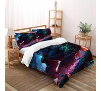 Forêt des gorilles Housse De Couette 3 Pièces Animal Theme Linge De Lit Microfibre pour Adulte Et Enfant avec Fermeture Éclair Et Taies d'oreiller Super King（260x220cm）