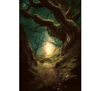 forêt d'horreur point de croix kit complet debutant adulte enfant kit point de croix Broderie DIY Arts Crafts Motif pré-imprimé 40×50cm