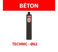 Foret diamant Ø62 Béton TECHNIC ACTIV'DIAM SAMEDIA