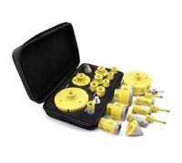 Foret Diamant Carrelage 12 Pièces - 9 Scies Cloche M14 (6/6/8/20/25/35/50/68/110mm), Fraise 20mm, Chanfrein 50mm, Adaptateur M14/Hex pour Céramique, Marbre, Granit, pour Meuleuse