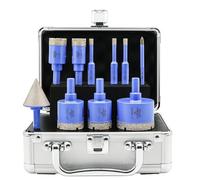 Foret Diamant Carrelage Boîte 10Pcs - 6/6/6/20/25/32/35/50mm Tige Hexagonale Scie Cloche, 6mm Foret en Carbure, 35mm Mèche à chanfrein für Porzellan Fliesen Keramik Granit Marmor