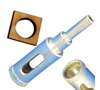 Foret diamant de 19 mm avec guide de gabarit pour empêcher la scie cloche de bouger