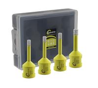 Foret Diamant Kit Trepan Carrelage - 4pcs 6/6/6/8mm Scie Cloche pour Carrelage Céramique Porcelaine Marbre Granit M14 Filetage SANLEETEK