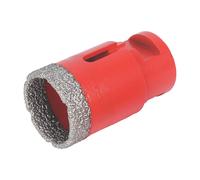 Foret diamant multimatériaux en acier à queue hexagonale Drygres 35mm x 80mm Rubi