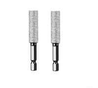 Foret diamant soudé sous vide de 6 mm pour carrelage (2 pièces de 10 mm) | 6 mm de diamètre, soudé sous vide, forage à sec, pour carrelage, pour granit, haute efficacité
