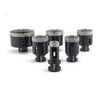 Foret diamanté 1 outil de scie cloche M14, for carrelage, marbre. | Ensemble de trépans de perçage brasés sous vide à sec avec diamant à filetage(70mm)
