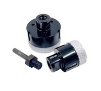Foret diamanté à sec Scie cloche M14 brasé sous vide diamant noyau foret tuile et pierre adaptateur hexagonal noir 20-70mm(3pcs(a))