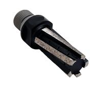 Foret diamanté Fraises CNC à filetage mâle 1/2", fraise à 5 segments for rectification à l'eau(Black-40T)