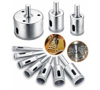 Foret diamanté, Scie-cloche Lot d'accessoires de forets, embouts pour carottier Cutter avec EN acier inoxydable Carbone 8-50 mm 10 p