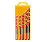 Foret diamanté triangulaire multifonction 3-12 mm for carrelage, verre, métal, céramique, béton, brique, bois (couleur: A, taille: lot de 5 pièces, noir)(5 PCS Set Red)