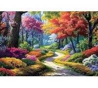 Forêt Diamond Painting 40x50cm, Peinture Diamant Arbre Diamond Painting Adulte, 5D DIY Broderie Diamant Kit Complet, Tableau Diamant Artisanat Strass Painting pour Décoration Intérieur, Cadeau BJ-774