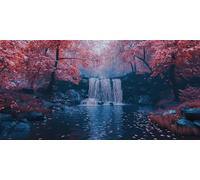 ForêT Diamond Painting Automne Peinture Diamant Adulte Point de Croix Activité Manuelle Adulte Mosaique Loisir Creatif Peinture Diamant Diamond-Painting Enfant, pour Decoration Automne 20x40cm F - 291