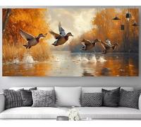 Forêt Diamond Painting Oiseaux Diamond Painting XXL 80x240cm Broderie Diamant Kit Complet Activité Manuelle Adulte,5D DIY Cristal Strass Point de Croix Canevas Artisanat Adultes Decoration M-Y805