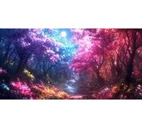 ForêT Diamond Painting RêVe Peinture Diamant Adulte Point de Croix Activité Manuelle Adulte Mosaique Loisir Creatif Peinture Diamant Diamond-Painting Enfant, pour Decoration Automne 60x120cm F - 293