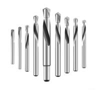 Foret en alliage d'acier carbure de 312 mm compatible avec diverses perceuses manuelles et tours, optimisé pour le perçage de surfaces en acier inoxydable et en acier abrasif (9 mm, 2 pièces)