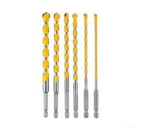 Foret en carbure 160 mm avec tige hexagonale 1/4 pour maçonnerie, béton, brique, pierre, convient pour percer la céramique, le granit et le carrelage (12 mm)