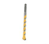 Foret en carbure de tungstène 160 mm avec tige hexagonale de 0,6 cm pour | Béton, brique, pierre, céramique, pour carreaux de granit, bois, plastique, outil électrique multifonction (10 mm)