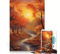 Forêt enchantée Mystique Puzzle de 1000 pièces pour Adolescents Jeu de réflexion Soulagement des tensions Cadeau de qualité supérieure (38x52cm)