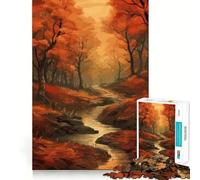 Forêt enchantée Mystique Puzzle de 1000 pièces pour Adolescents Jouet Intelligent et Amusant Illustration découpée avec précision Objet de Collection (38x26cm)