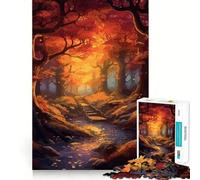 Forêt enchantée Mystique Puzzle de 1000 pièces pour Adultes Cadeau pour améliorer la mémoire et se détendre Décoration Murale aux détails précis (38x52cm)