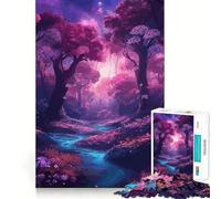 Forêt enchantée Mystique Puzzle de 1000 pièces pour Adultes Cadeau pour améliorer la mémoire et se détendre Décoration Murale aux découpes nettes (50x75cm)
