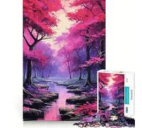 Forêt enchantée Mystique Puzzle de 1000 pièces pour Adultes et Adolescents Jeu de logique Découpe de précision (50x75cm)
