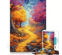 Forêt enchantée Mystique Puzzle de 1000 pièces pour Adultes Jeu de logique et de réflexion Loisirs Amusants Bords Lisses (38x26cm)