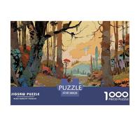 forêt enchantée Puzzles 1000 Pièces Adultes Et Enfants Illustration Style Classiques Cadeau Jeu De Créatif Jouets De Jeu Stimulants 38x26cm/1000pcs