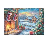 Forêt enneigée scène Hiver Puzzles 1000 Pièces pour Adultes Difficile Artistique Educa Relaxation Jeu De Réflexion Décoration Intérieure Famille 1000 PCS