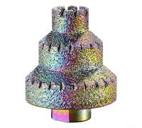 Foret étagé 203550 mm chanfreiné, design à cannelure droite, convient pour le carrelage, le marbre, le bois, le métal, l'ouverture des trous et les tâches de chanfreinage (c)