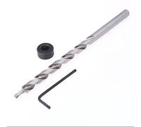 Foret étagé 9,5 mm avec tige hexagonale de 6,35 mm pour gabarit de poche, matériau HSS, trou pilote à fond plat pour travail du bois (tige ronde)