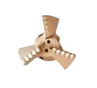 Foret étagé à 3 ailes, foret de puits, peu de traînée PDC for le forage minier, exploration géologique, extraction du charbon(175mm)